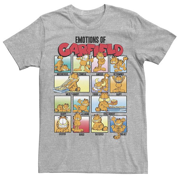 Men's Garfield Emotions Of Garfield Poster Tee