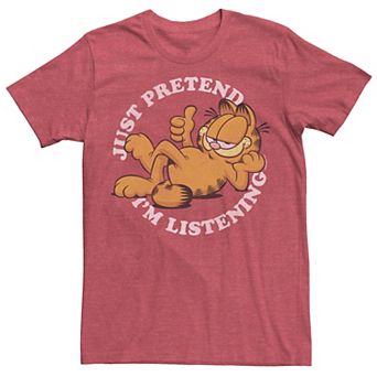 Men's Garfield Not Listening Text Tee