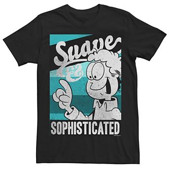 Men's Garfield Suave Jon Black And White Tee
