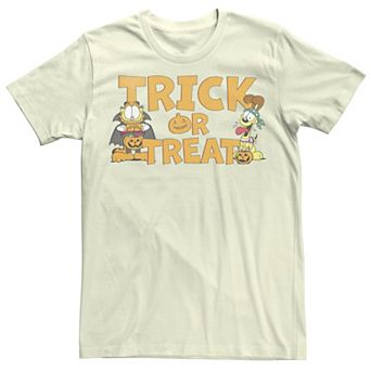 Men's Garfield Halloween Text Tee