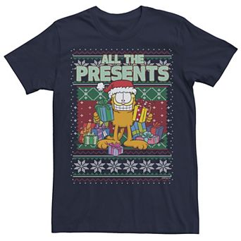 Men's Garfield All Presents Ugly Sweater Tee