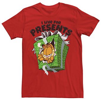 Men's Garfield Is Present Christmas Tee
