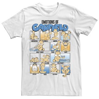 Men's Garfield Emotions Of Garfield Poster Tee