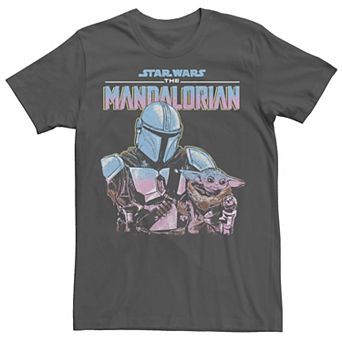 Men's Star Wars: The Mandalorian & The Child Pastel Gradient Tee