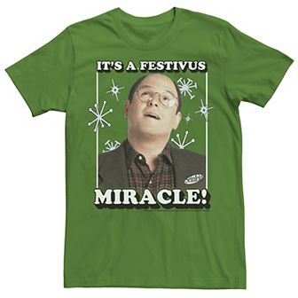 Men's Seinfeld Festivus George It's A Festivus Miracle Tee