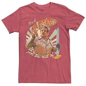 Men's Seinfeld Festivus Frank Costanza Festivus Pole Tee
