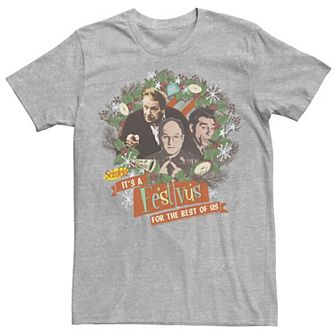 Men's Seinfeld Festivus It's A Festivus For The Rest OF Us Wreath Tee