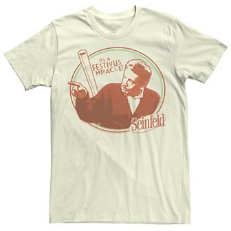 Men's Seinfeld Festivus Pole Frank Portrait Tee