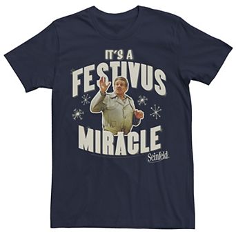 Men's Seinfeld Festivus Frank It's A Festivus Miracle Tee