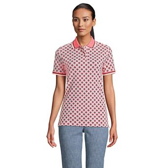 Women's Lands' End Mesh Polo Shirt
