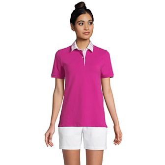 Women's Lands' End Mesh Polo Shirt