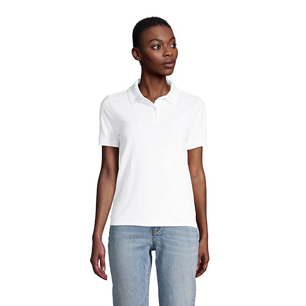 Women's Lands' End Mesh Polo Shirt