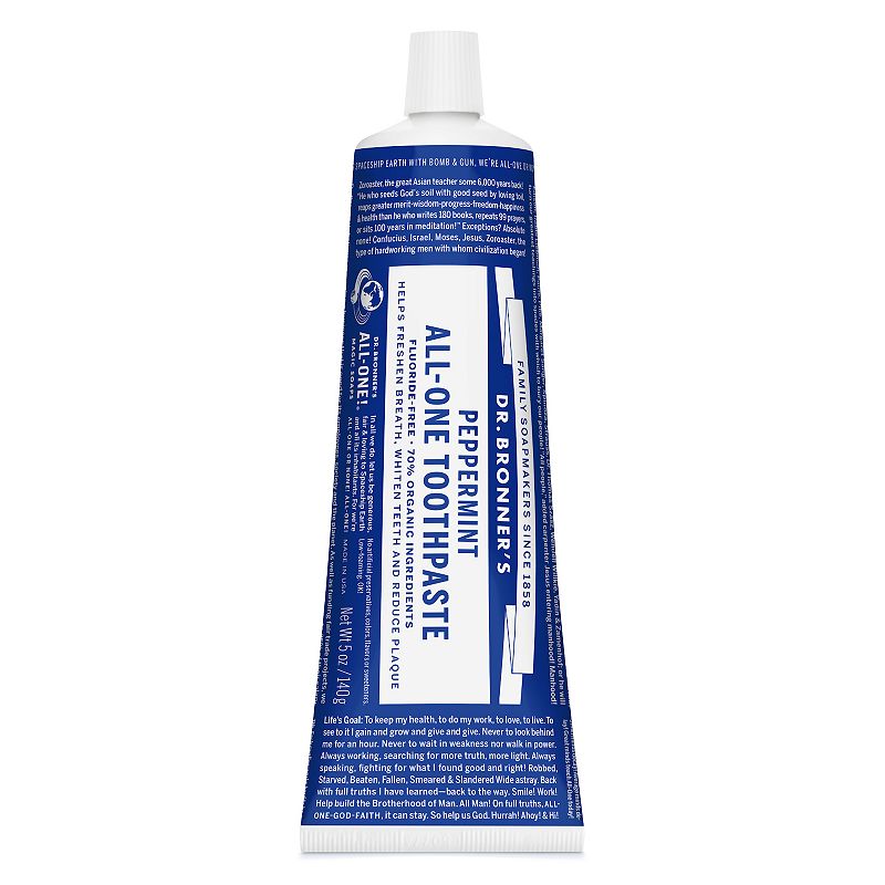 UPC 018787500712 product image for Dr. Bronner All In One Toothpaste - Peppermint, Multicolor, 5 Oz | upcitemdb.com