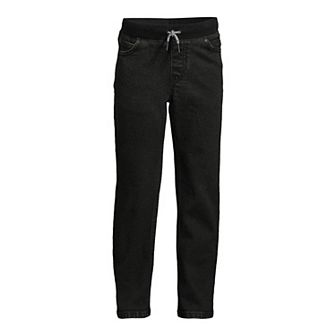 Boys 2-20 Lands' End Boys Iron Knee Stretch Pull-On Jeans in Regular, Husky & Slim