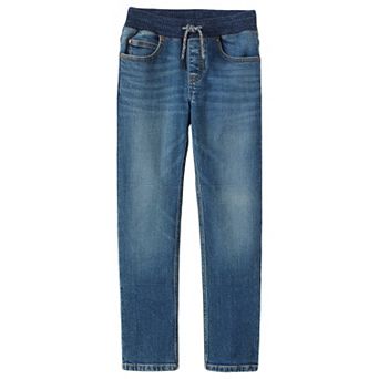 Boys 2-20 Lands' End Boys Iron Knee Stretch Pull-On Jeans in Regular, Husky & Slim