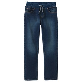 Boys 2-20 Lands' End Boys Iron Knee Stretch Pull-On Jeans in Regular, Husky & Slim