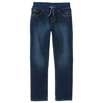Boys 2-20 Lands' End Boys Iron Knee Stretch Pull-On Jeans in Regular, Husky & Slim