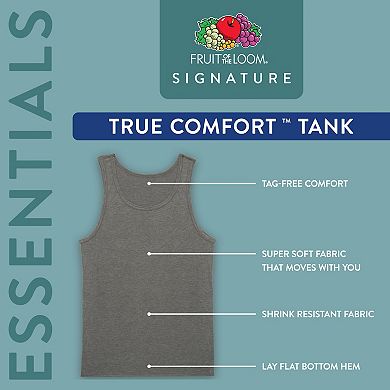 Men's Fruit of the Loom® Essentials 5-Pack Pure Comfort Tanks