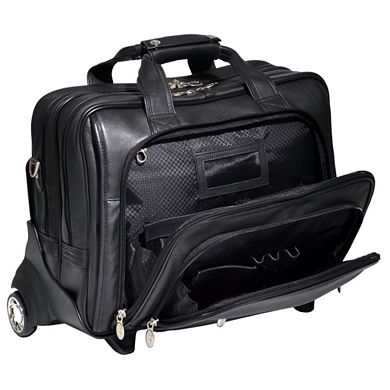 McKlein Gold Coast Wheeled Leather Laptop Case