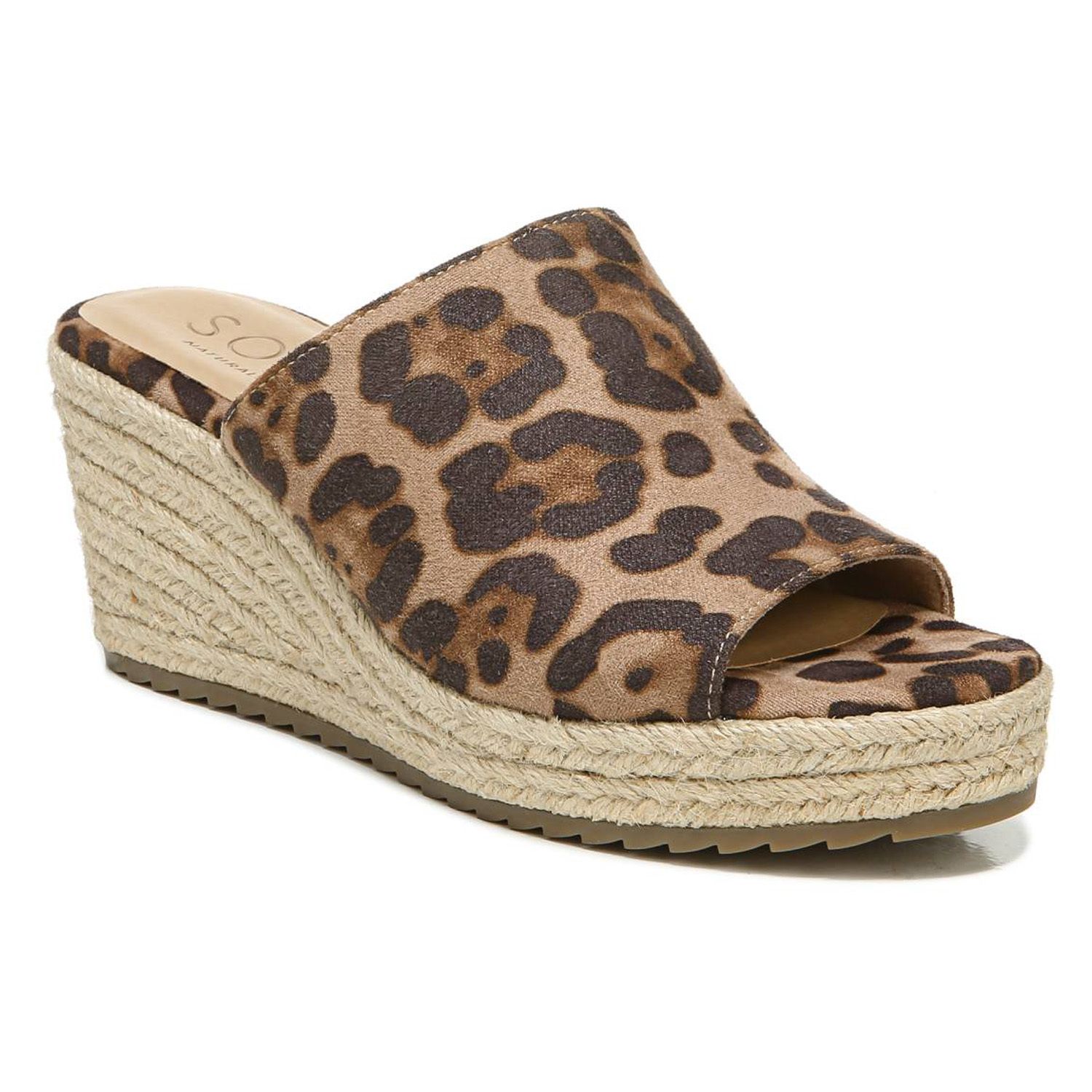 cheetah wedge sandals