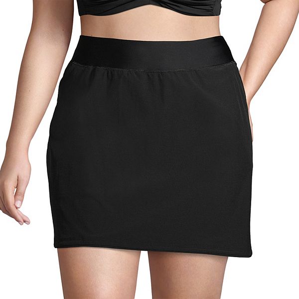 Plus Size Lands' End Quick Dry Active Swim Skort