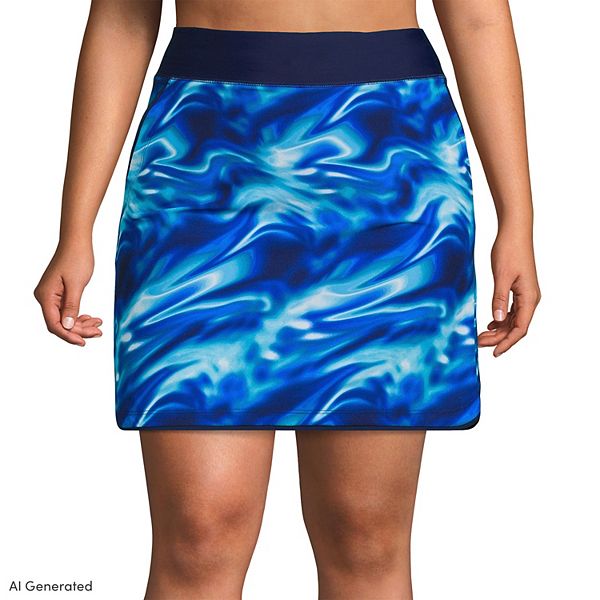 Plus Size Lands' End Quick Dry Active Swim Skort