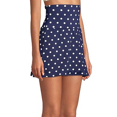 Women's Lands' End Tummy Control Ultra High-Waist Swim Skirt