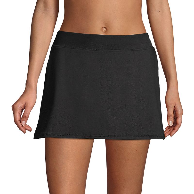 UPC 194574950226 product image for Women's Lands' End Chlorine Resistant Tummy Control Swim Skirt, Size: 14 LONG, B | upcitemdb.com