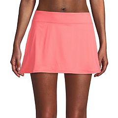 Women Swim Skirt Tummy Control Swimsuit Skirt with Built-in Shorts High  Waisted Split Swim Bottom Black