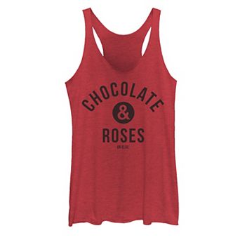 Juniors' Valentine's Day Chocolate And Roses Or Else Tank Top