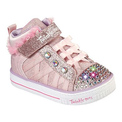 Skechers® Twinkle Toes Shuffle Lite Adore-A-Ball Toddler Girls' Light-Up Sneakers