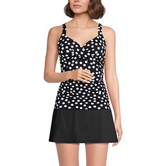 Women's Lands' End DDD-Cup Surplice Bust-Enhancer Tankini Swimsuit Top