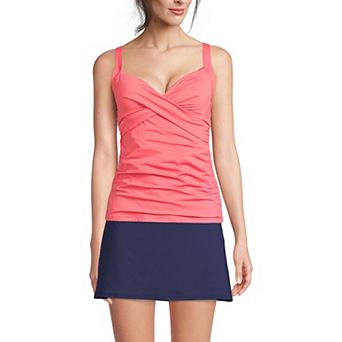 Women's Lands' End DDD-Cup Surplice Bust-Enhancer Tankini Swimsuit Top