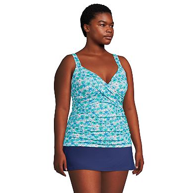 Plus Size Lands' End Underwire DD-Cup Tankini Top