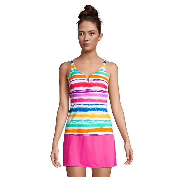 Women's Lands' End UPF 50 BustEnhancer Sweetheart Tankini Top