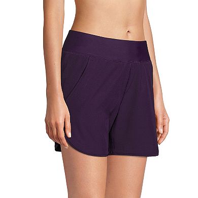 Women's Lands' End Curvy Fit Quick Dry Swim Shorts