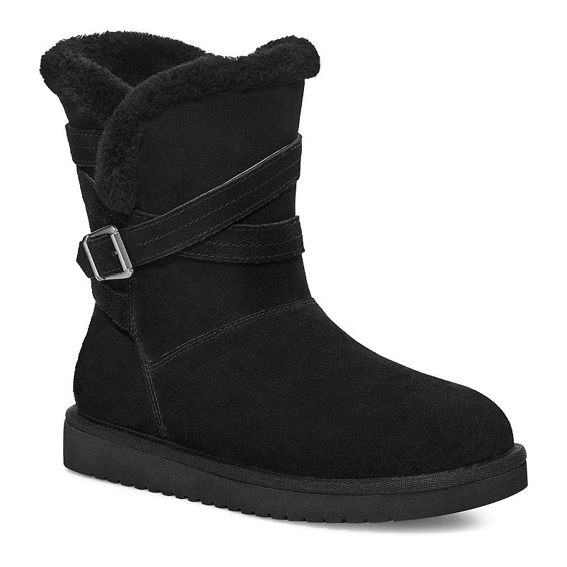 Koolaburra by UGG Delene Womens Suede Winter Boots, Size: 5, Black