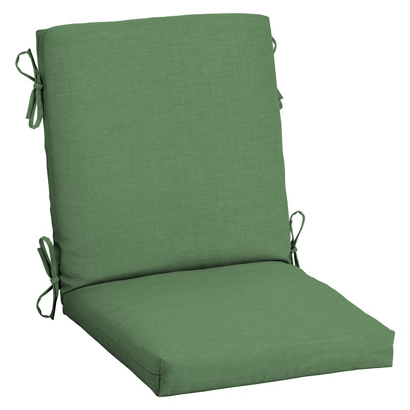 Arden Selections Leala Texture Outdoor High Back Dining Chair Cushion, Gree