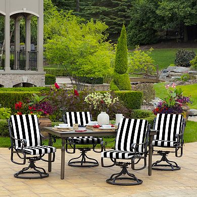 Arden Selections Cabana Stripe Outdoor High Back Dining Chair Cushion