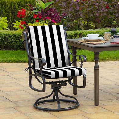 Arden Selections Cabana Stripe Outdoor High Back Dining Chair Cushion