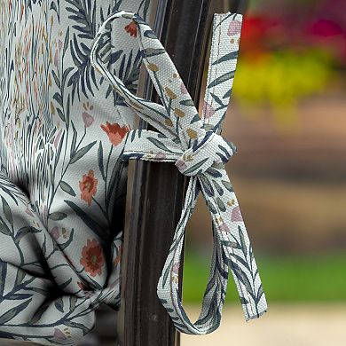 Arden Selections Phoebe Floral Outdoor High Back Dining Chair Cushion