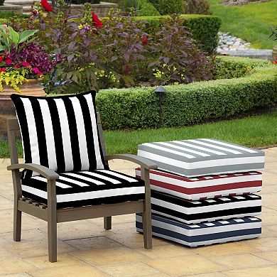 Arden Selections Cabana Stripe Outdoor Deep Seat Set