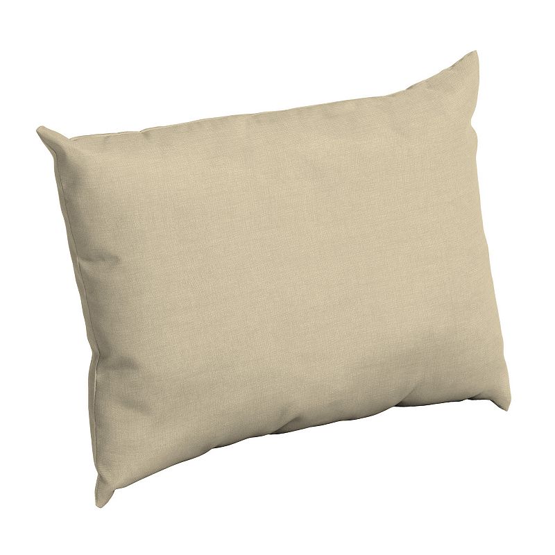Arden Selections Leala Texture Outdoor Pillow Back, White