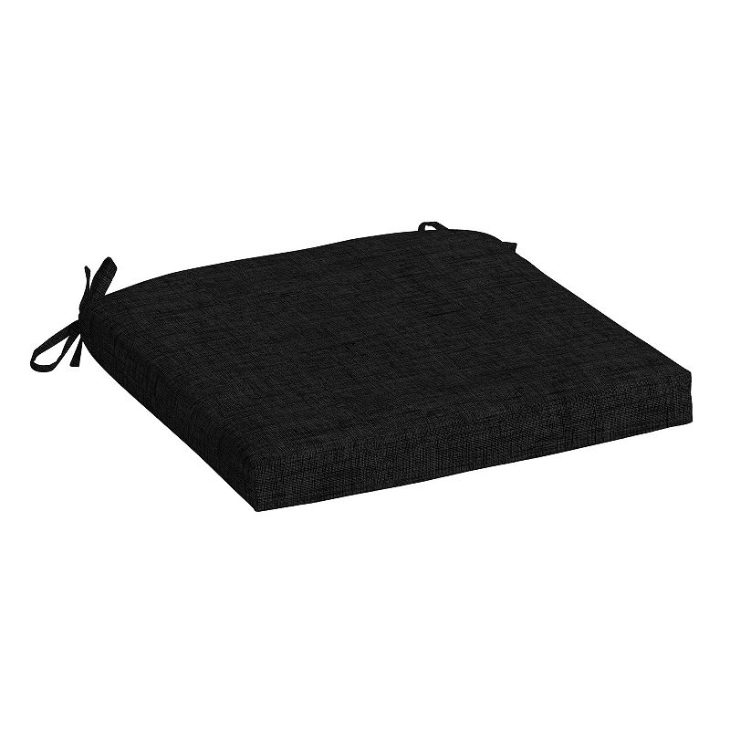 Arden Selections Leala Texture Outdoor Seat Pad, Black, 18X19