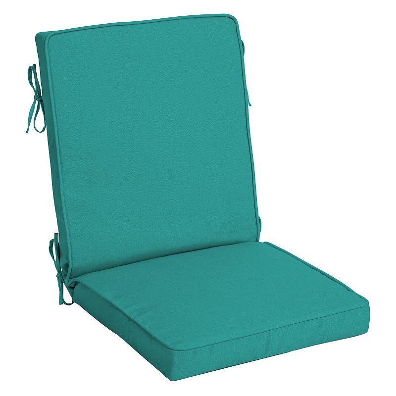 Arden Selections Acrylic Outdoor Welted High Back Chair Cushion, Blue, 44X2