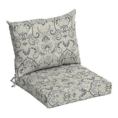Arden Selections Aurora Damask Outdoor Dining Chair Cushion Set