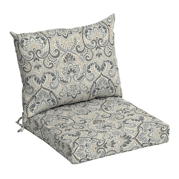 Arden Selections Aurora Damask Outdoor, Damask Dining Chair Cushions