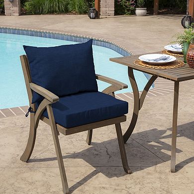 Arden Selections Leala Texture Outdoor Dining Chair Cushion Set
