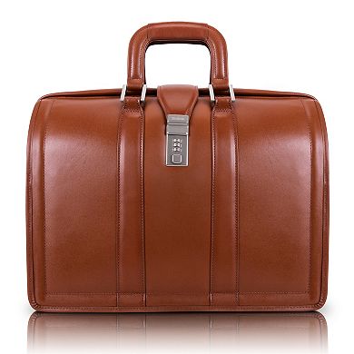 McKlein Morgan Leather Laptop Briefcase