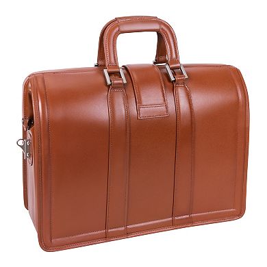 McKlein Morgan Leather Laptop Briefcase